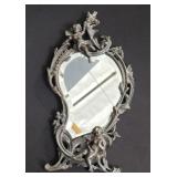 Paul Le Courtier brass cherub mirror