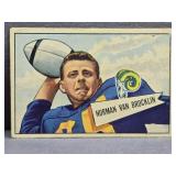 1952 Bowman Small #1 Norm Van Brocklin Football