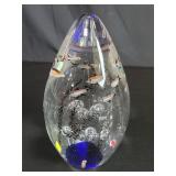 Art glass aquarium paperweight