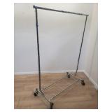 Folding garment rack