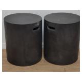 Pair of modern composite stools