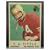 1959 Topps #130 Y.A. Tittle Football Card.