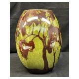 Glazed ceramic vase