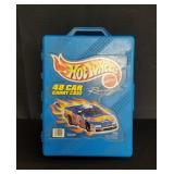 Group of vintage Hot Wheels toys & carry case