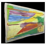 VTG 1970 Richard James uncut art work on canvas