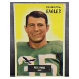 1955 Bowman #10: Pete Pihos Football Card.