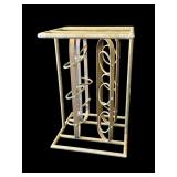 Vintage brass spice rack