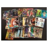 Group of basketball cards, Topps chrome, Upper