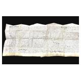 Stilwell Family Estate antique 1514 legal document