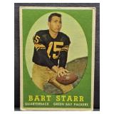 1958 Topps Football #66 Bart Starr Card.