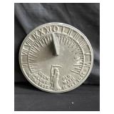 Vintage aluminum sundial