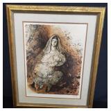 Pencil signed Reuven Rubin lithograph