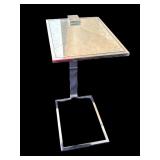 Vintage Italian style chrome side table