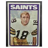 1972 Topps #296 Hugo Hollas Football Card.