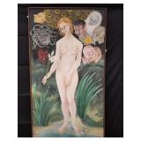 Mid-Century signed and dated Lernande Cuny oil