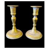 Pair of vintage brass candlesticks