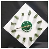 K & J Chemical acrylic & quartz clock