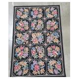 Handmade floral tapestry