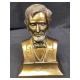 Spelter bust of Abraham Lincoln