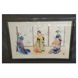 Hisashi Otsuka signed mixed media print