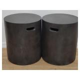 Pair of modern composite stools