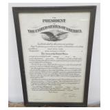 Vintage President of the United States Army