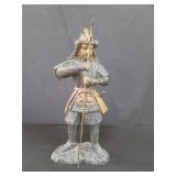 Japanese bronze samurai sculpture