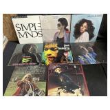 Lot of eight vintage LPs