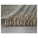 Winter tree metal wall art sculpture
