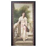 Antique oil painting on canvas