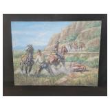 Signed oil painting on canvas