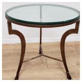 Kreiss Collection-style iron side table with