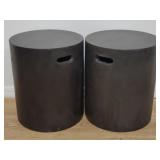 Pair of modern composite stools