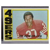 1972 Topps #332 Jim Johnson Football Card.