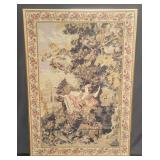 Vintage framed tapestry