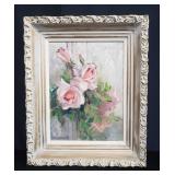 Signed oil painting on canvas Jennie Crawford