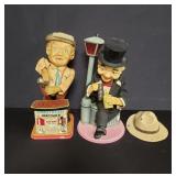 Pair of vintage battery operated toys