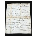 Antique King Henry 1820 signed document