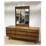 Mid century modern dresser with mirror