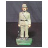 Vintage cast iron confederate soldier doorstop