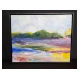 Signed acrylic painting on canvas