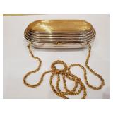 Vintage Italian gold and silver colored clutch