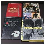 Group of hard cover books, Phantom of the opera,
