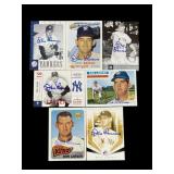 Don Larson autographed baseball cards