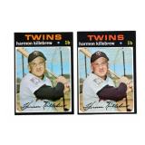 Lot of 1971 Topps Harmon Killebrew