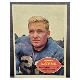 1960 Topps #93 Bobby Layne Football Card.