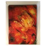 Abstract oil painting on canvas