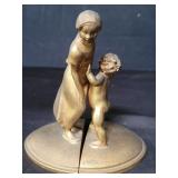 Pair of Jakob Gruber gilt metal bookends