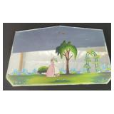 Vintage hand painted mirror