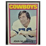 1972 Topps #329 John Niland Rookie RC Football